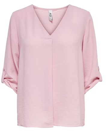 JDY Femme Divya 3/4 Top WVN Noos Blouse, Rose-2, 42 EU