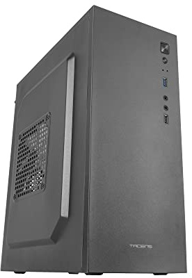 Mars Gaming Tacens 2ALUXM, Micro-ATX Mini-Tower PC-fodral, 12 cm fläkt, ultralätt stål, svart
