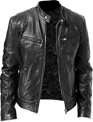 Chaqueta Entretiempo Hombre Chaqueta De Cuero Hombre Negra Jacket Chaquetas Rockeras Cazadora Cuero Marron Otoño Camperas Casaco Homem Jacket Cazadoras Cazadora Bomber Biker Vaquera Moto De Tejana