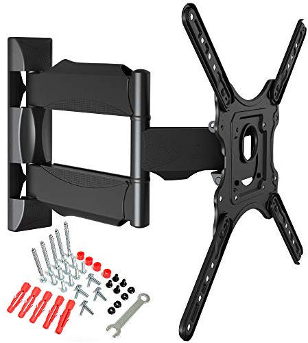 North Bayou verstellbare TV-Wandhalterung für 32-55 Zoll LED-LCD-TV-Halterung mit VESA max. 400 x 400 mm, maximale Kapazität 31,8 kg