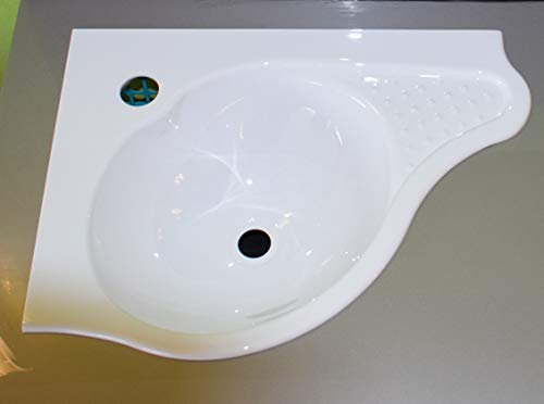 Eckwaschbecken weiß hochglanz