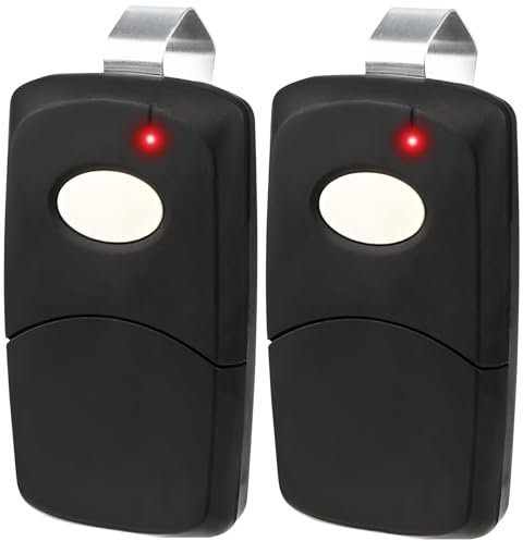 2X Garage Door Opener Remote for Linear Multi-Code 3089 308911 MCS308911, 10 dip Switch Gate Opener Remote 300MHz, Garage Clicker Replacement
