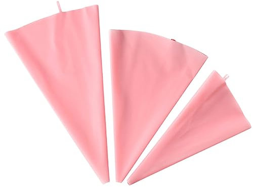 Kichvoe 3 Pz Accessori e Utensili Forno Borsa Per Decorare Cupcake Sacchetto Di Glassa in Silicone Strumento Per Decorare Torte Kit Tubazioni Gel Di Silice Per Tubazioni Biscotto