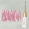 Cat Eye UV Gel Nagellack – Magnetischer Glanz-Lack für Nägel, Cateye Nail Polish Katzenauge Gel Nagellack Langlebig - Holografischer Soak Off UV LED Gel Polish für Nail Art NailPolish- (Pink, 1stk)
