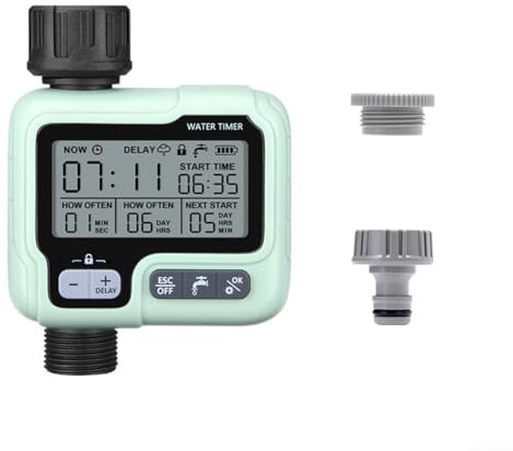 Máquina de riego digital de jardín con contador automático de agua rociador inteligente para una gestión eficaz del agua