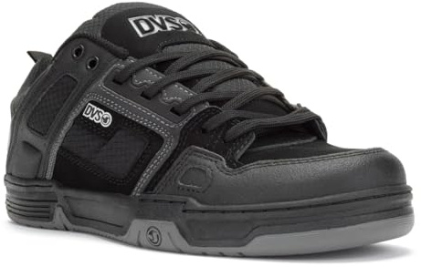 DVS Comanche - Scarpe da Skateboard Unisex Adulto, Nero (Black Refl.Charcoal Nubuck 985), 43 EU