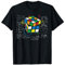 Würfel Zauber mit Mathe Gleichungen | Retro Nerdy Rubik T-Shirt