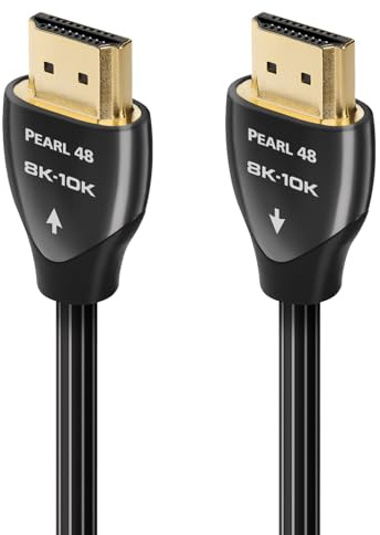 AudioQuest Pearl 48 2.1 HDMI Cable - 8K/10K Ultra HD, Gaming, High-Speed, 48Gbps, HDR, eARC - 2.25m