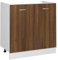 vidaXL Spülenunterschrank Braun Eiche-Optik 80x46x81,5cm Holzwerkstoff