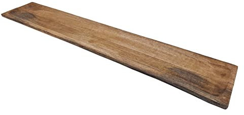 Mango - Piatto da portata per alimenti, 89 x 15 cm, in legno, decorazione per formaggi, salsicce, vassoio per candele, in legno massiccio