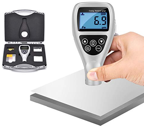 Spessimetro Professionale per Rivestimento, misuratore di Spessore Digitale per Rivestimento di Vernice, Mini Strumenti per spessimetro di Rivestimento, misurazione Automatica dello Spessore della ve