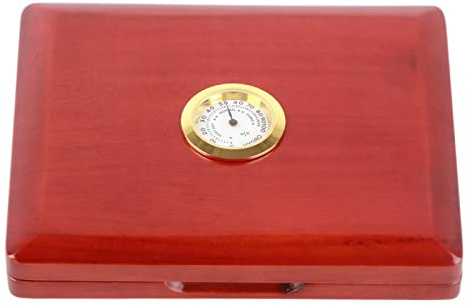 Glomora Clarinet & Saxophone Case - 5-Reeds Solid Wood Storage Box, Plush Sponge Interior Magnetic Closure Humidity Control for Musicians