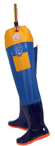 JCWGLY Wathose Watstiefel Für Herren Und Damen Mit Taschen, Leichte, wasserdichte PVC-Watstiefel Für Angeln Und Jagen(40 EU)