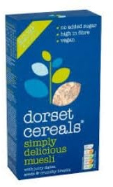 16 x Cereals Simply Delicious Muesli 410g With a Lighter Crunch Healthy Breakfast Cereal | Vegan | High Fibre | Delicious Tasty And Twisty