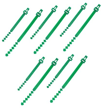 FONDOTIN 10Stücke Pflanzen Kabelbinder Selbsthemmend Langlebige Bindemittel Für Bäume Und Gartenpflanzen Wiederverwendbar Für Drinnen Und Draußen