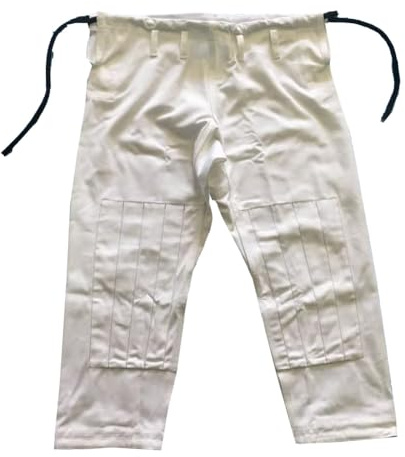 FANCYPUMPKIN Lätt brasiliansk Jiu Jitsu byxor BJJ Gi träningskläder byxor BJJ Jiu Jitsu, Vitt, M