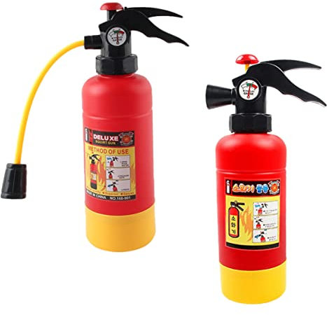 SUPVOX 2pièces Extincteur Jouet à Intérieur Lot pour Garçon Fille Accessoires De Bain sans Bavure sans Danger pour Garçon Fille