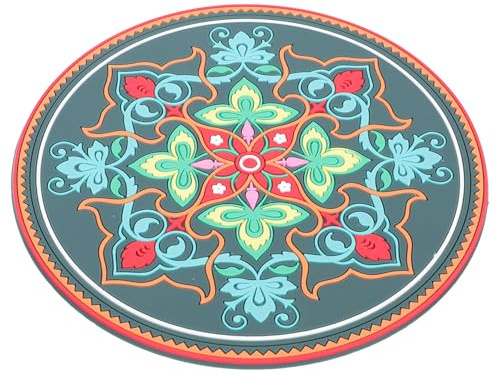 PENIKOKO Cuscino Meditazione Stampa a Tema Musicale, Tappetino per Ciotola Sonora, Resistente e Comodo, per Sessioni di Meditazione e Pratiche Rituali