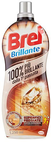 Bref Fresh Brillante Detersivo Brillante Pavimenti per Superfici Pregiate, Igiene Casa, 1 Confezione 1250 ml
