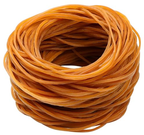 JANYUN 200 Pcs Rubber Elastic Bands 3.15 Inches(8cm), Sturdy Stretchable Rubber Bands Elastic Bands for Bank School Office and Handcrafts