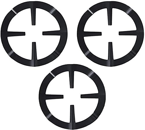 LATRAT Lot de 3 anneaux de wok en fonte, pour cuisinière à gaz, support de casserole à gaz, support de casserole, support de cuisinière à gaz, grille de cuisson, accessoire de plaque de cuisson