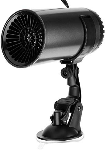 12V 150W Schnell Heizende Autoheizung, Mini Anion Luftreiniger Zigarettenanzünder Windschutzscheibe Entfrosten Heizung & Kühlventilator mit Saugnapf und Halterung
