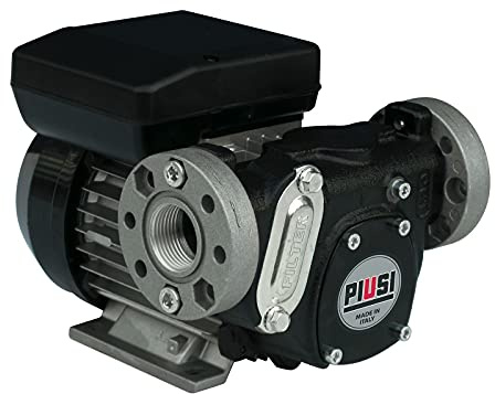 PIUSI Selbstansaugende Elektropumpe für Diesel, Fördermenge 90 l/min, Stromversorgung 230V/50Hz, Max Zyklus 30 min, 1 BSP-Anschluss + Flansche, Integriertes Bypass-Ventil | Panther 90 F0073302A