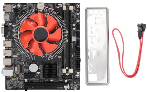 Elprico Supporto Scheda Madre LGA 1156 Core I7 I5 I3,DDR3,PCIe X16 6 USB2.0,Scheda Madre DDR3 a Doppio Canale Memoria 8G con Ventola di Raffreddamento,Dissipazione Rapida del