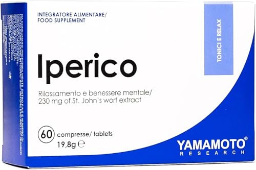 Iperico 60 Compresse - sostegno naturale per il tono dell'umore e promuovere il benessere mentale - Senza Glutine