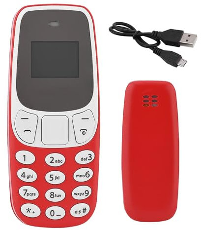 Téléphone Portable pour Personnes âgées – Téléphone Portable Senior, téléphone Simple pour Personnes âgées, téléphone Portable Miniature avec Double Carte et Lecteur MP3 | Téléphone Portable Minni