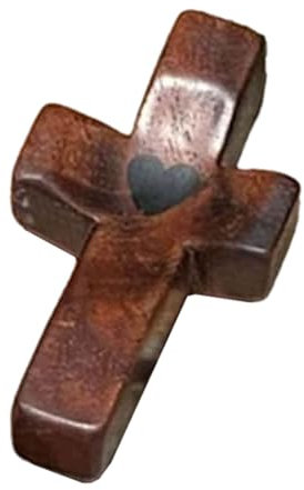 FUXIU Croix en Bois Portative Poche Croix Maintien pour Prière Taille pour Hommes Croix D'église Chrétienne Jouet Anti-Stress