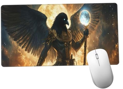 Amarillo Alfombrilla Ratón 900x500x3mm Alfombrilla Raton XXL con Base de Goma Antideslizante,Accesorios Gaming Demonio,Ordenador Gamer Regalos,Mouse Pad Gaming Mejora La Precisión Y La Velocida Y982