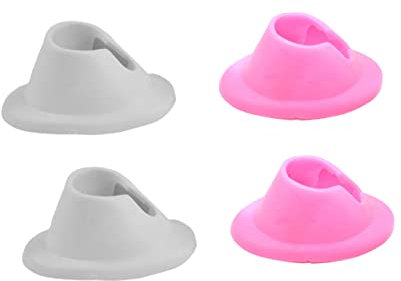 ARTSEWPLY Support Pratique pour Bouteille de Vernis à Ongles Lot de 4 Outils de Manucure Anti-Éclaboussures pour et Structure Solide pour Nail Art