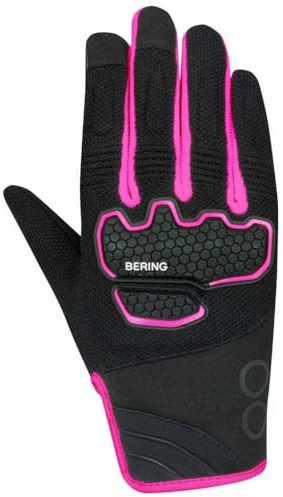 BERING Breeze Mesh Gants de moto pour femmes, schwarz/pink, S