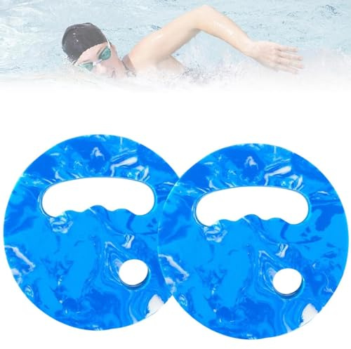 Tavola da nuoto a mano, set di 2 dischi da nuoto facili da impugnare, per sport all'aria aperta, sport acquatici, allenamenti acquatici, vacanze estive, vacanze in bagno, viaggi, fitness, feste in