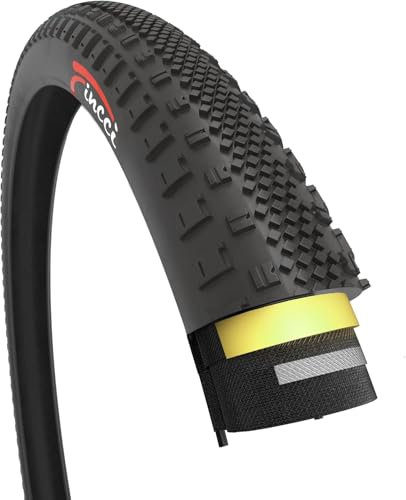 Fincci Cubiertas 700x38c Gravel 40-622 Cubierta con 1mm Antipinchazos para Eléctrica Carretera Hibrida Turismo Bici Bicicleta con Neumatico 700 x 38c