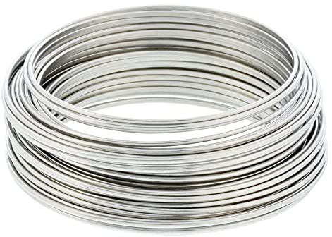 SKYPRO Filo in Acciaio Inossidabile 304 da 3,0 mm per Fai da Te Manuale Arti e Mestieri Filo di Salvataggio Filo scolpire Filo Artistico Gioielli Che Fanno Filo spago Bonsai