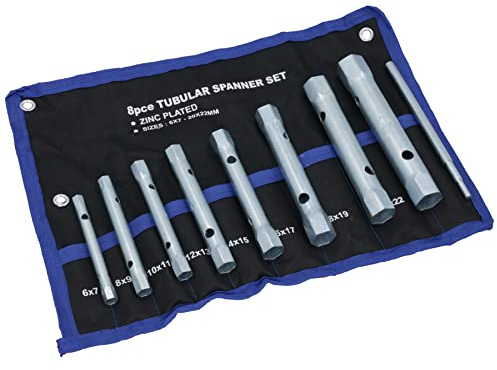 8pc Metric Tubular Box Spanner Wrench Plumber Torque Bar 6mm – 22mm