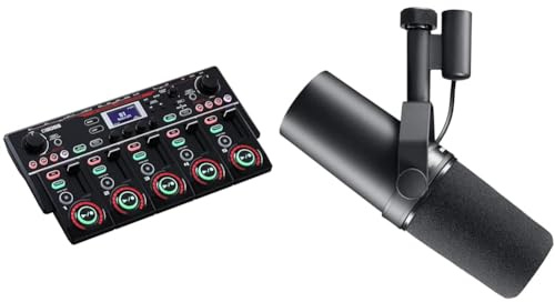 BOSS RC-505MKII Loop Station – The Industry Standard Tabletop Looper, Updated and Enhanced. & Shure SM7B Vocal Dynamic Microphone Broadcast, Podcast & Recording, XLR Studio Mic Music & Speech