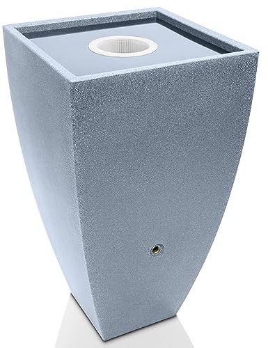 YourCasa PureFlow, serbatoio dell'acqua piovana, 200 litri, con filettatura in metallo e cestello filtrante, in plastica, antigelo, per acqua piovana, serbatoio per acqua piovana da giardino,
