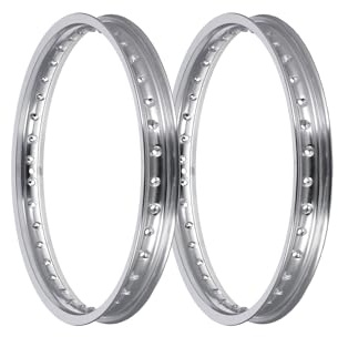 Set: 2x Felge 1,6 x 17 Alufelge, poliert - für Simson S53, S83, MS50