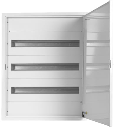 Doktorvolt Boîte de distribution - Boîte à fusibles en métal - Armoire de distribution en saillie - 72 modules 3 rangées IP30 1543