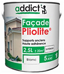 Addict - Peinture Mat pour façade à base de résine Pliolite 2,5 L - Blanc - ADD111925 - Addict