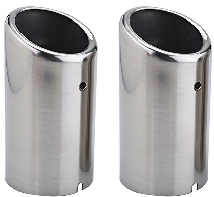 EBTOOLS pour embout échappement 6 pour canule echappement 2 pour chrome tail pipe for 2017 Paire d'embouts d'échappement pour voiture, embouts de silencieux pour