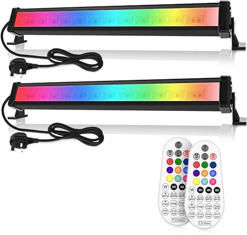 Linke LED Light Bar 25W RGB Disco Lights Wall Washer Light with Remote