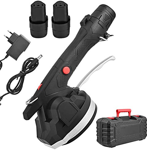 Yontwe Vibratori per Piastrelle 100 kg Macchina per piastrelle da parete Strumento di vibrazione per la posa di piastrelle da parete Con ventose da 128x128mm Piastrella macchina con Batteria x 2
