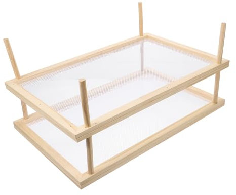 Cabilock Séchoir à Pâtes Support De Séchage Pour Nouilles Et Légumes Rack à Spaghetti Pratique à Double Niveau Design Antidérapant Et Pour Séchage