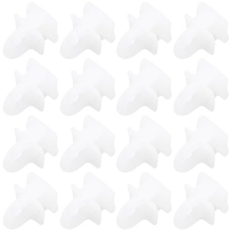 20Pcs Curtain Sliders, Plastic Caravan Curtain Hooks with Gliders for Ceiling Track, Smooth Gliding Runners for Window, Door & Shower Curtains