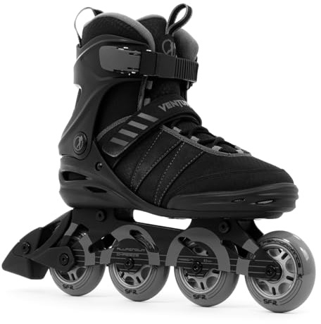 SFR Venture Pro Inline Skates, Stylish Sporty Roller Skates for Youth and Adults, Perfect for Beginner Skaters, Stable and Secure with Comfort Liner and High Cuff for Support