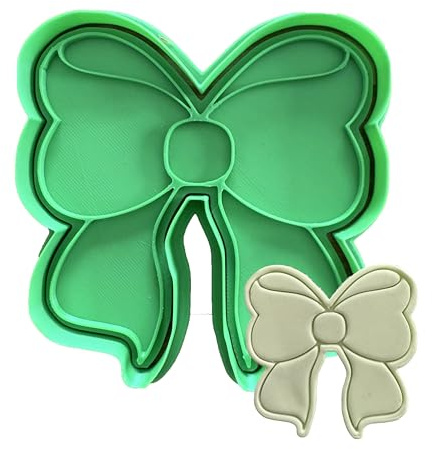 Tagliabiscotti.it - Fiocco Nascita - Stampo per creare decorazioni in pasta di zucchero o biscotti - Battesimo - New born - Cookies cutter - Tagliabiscotti 10cm x 10cm x 1,2cm